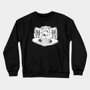 Alien Vinyl DJ Raver Ufo Crewneck Sweatshirt